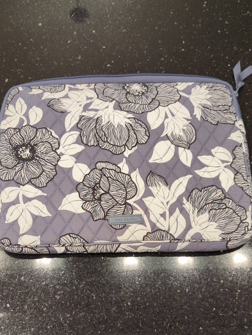 Vera Bradley Lavender Purple Floral Quilted Tablet Sleeve